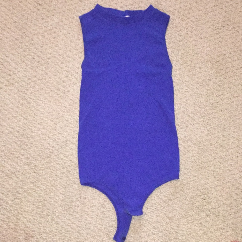 Women’s nailon royal blue one piece